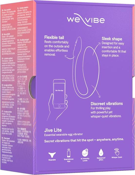 Actual product image We-Vibe Jive Lite app-controlled love egg vibrator