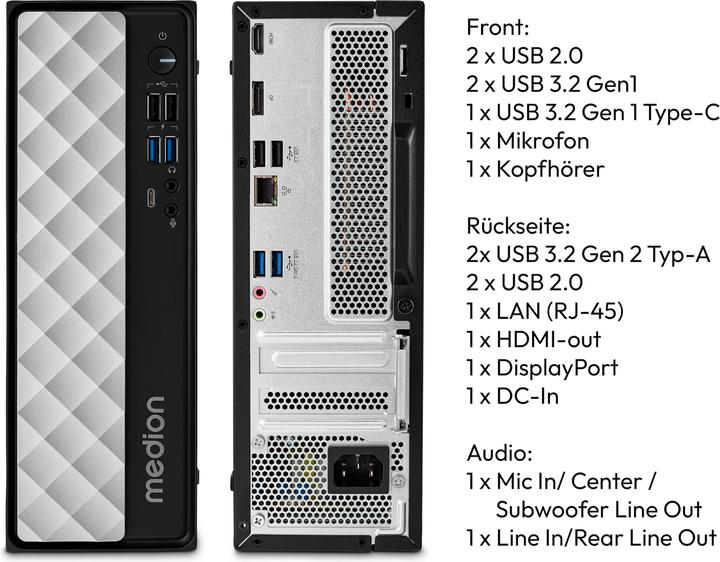 Produktbild HP MEDION T80 (MD35426) i7-12650H 16GB/512GB SSD Win11 (Intel Core i7-12650H, 16 GB, 512 GB)