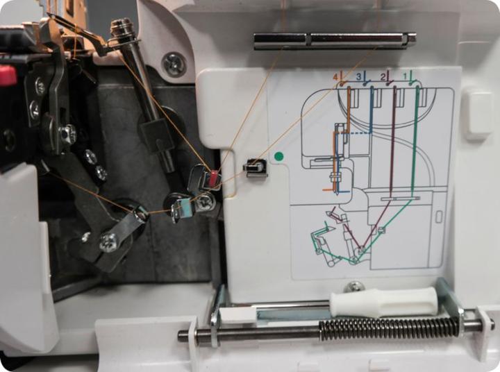 Produktbild W6 Overlock Nähmaschine N 454D