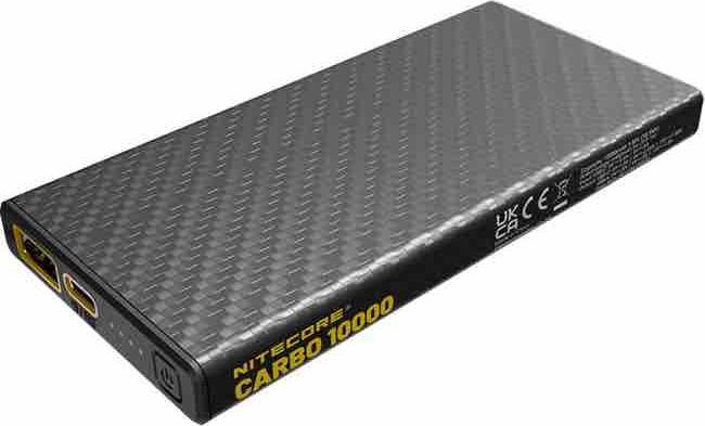 Immagine prodotto Nitecore Powerbank CARBO10000 - 10000mAh (10000 mAh, 38 W, 38 Wh)