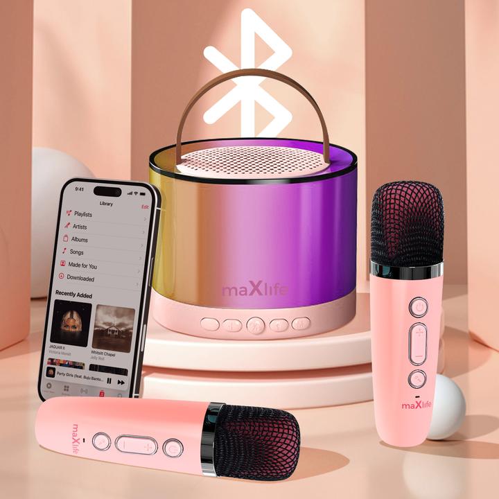 Produktbild Maxlife Bluetooth Karaoke Lautsprecher MXKS-200 weiss