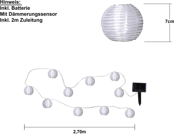 Produktbild Star Trading Solar Rice Ball (2.70 m)