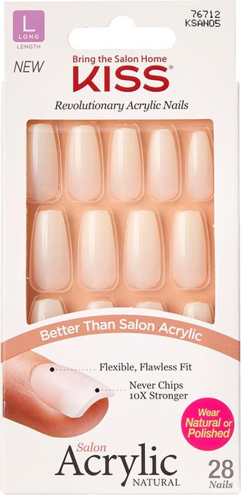 Image du produit KISS Acrylique de salon naturel (Ongles artificiels, Transparent)
