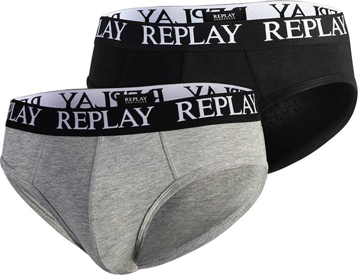 Immagine prodotto Replay Slip SLIP Basic Cuff Logo im praktischen 2er Pack (M, Confezione da 2)