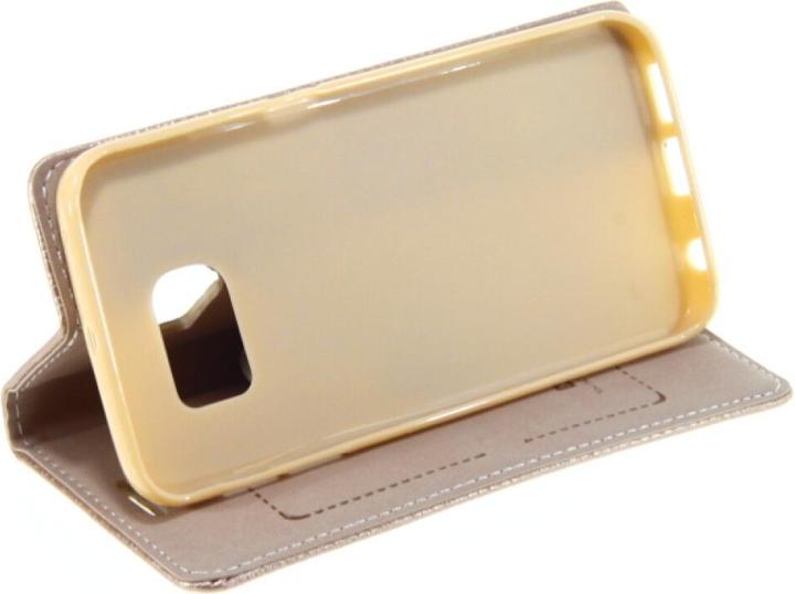 Immagine prodotto NoName Custodia a libro Fashion per Galaxy S6 Edge - oro 4250710563937 (Samsung Galaxy S6 Edge)