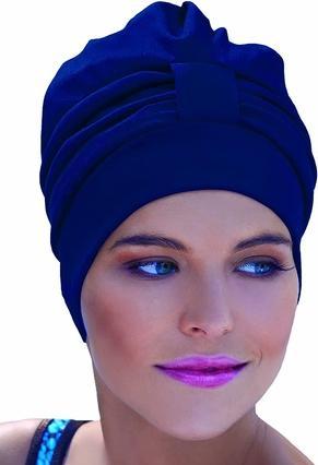 Actual product image Fashy Fabric bathing cap navy