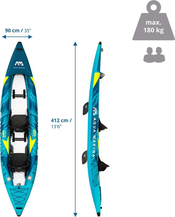 Actual product image Aqua Marina Steam - Kayak 412 (2 pers.)