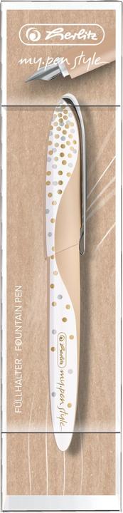 Image du produit Herlitz PURE GLAM - Stylo plume (Or, Blanc, 1 x)