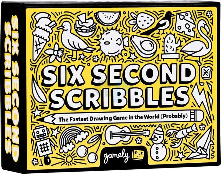 Actual product image Gamely SIX SECOND SCRIBBLES - The fastest Drawing Game in the World (Probablay) (English)
