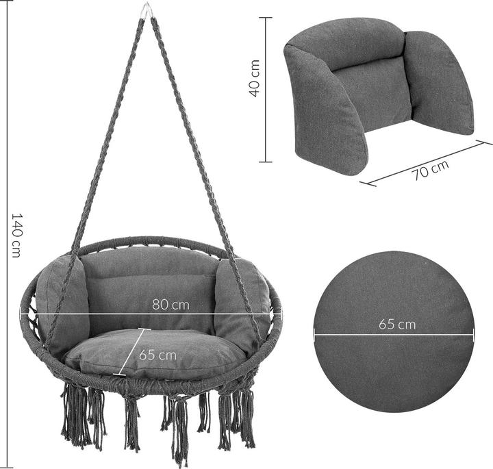 Image du produit Detex Fauteuil suspendu (150 kg)