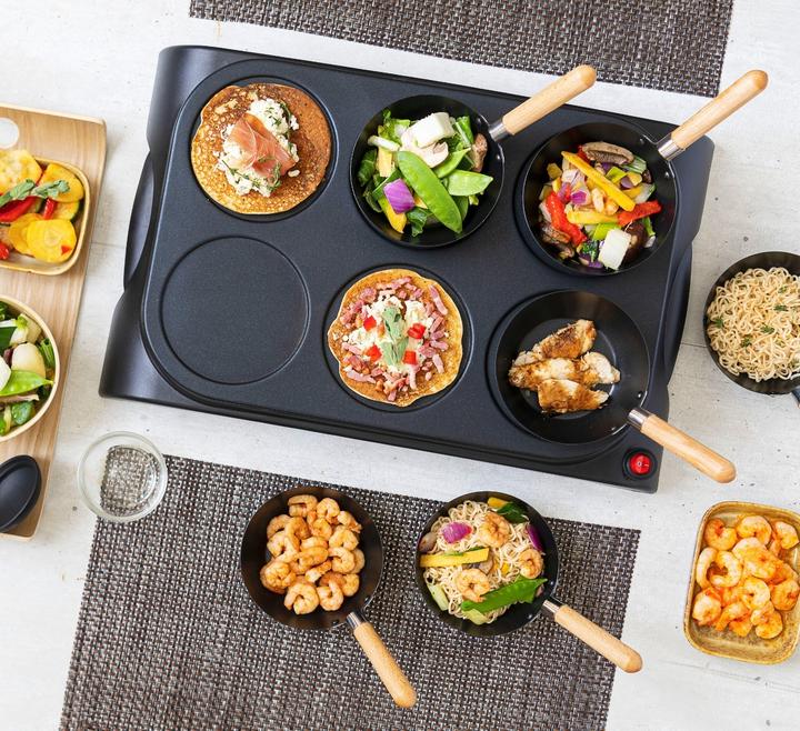 Actual product image Bestron Party Wok & Crepe Maker Set