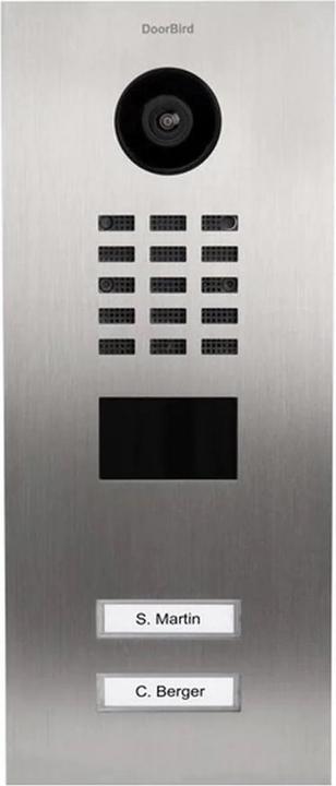 Doorbird 423870666 IP video door phone LAN outdoor unit stainless steel (brushed) (Wi-Fi)