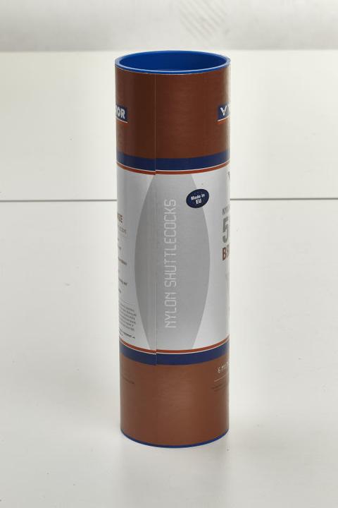Actual product image Victor tube of 6 badminton shuttlecocks nylon 500