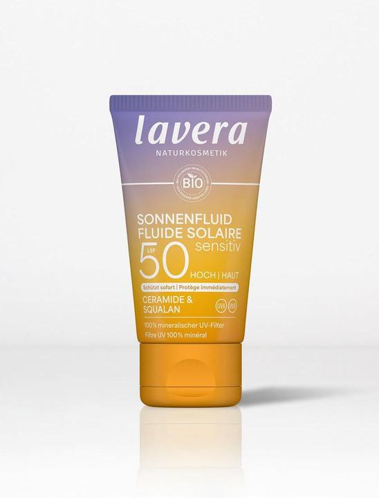 Produktbild Lavera Sonnenfluid sensitiv LSF50 Tube 40 ml (Sonnencreme Gesicht, SPF 50, 40 ml)