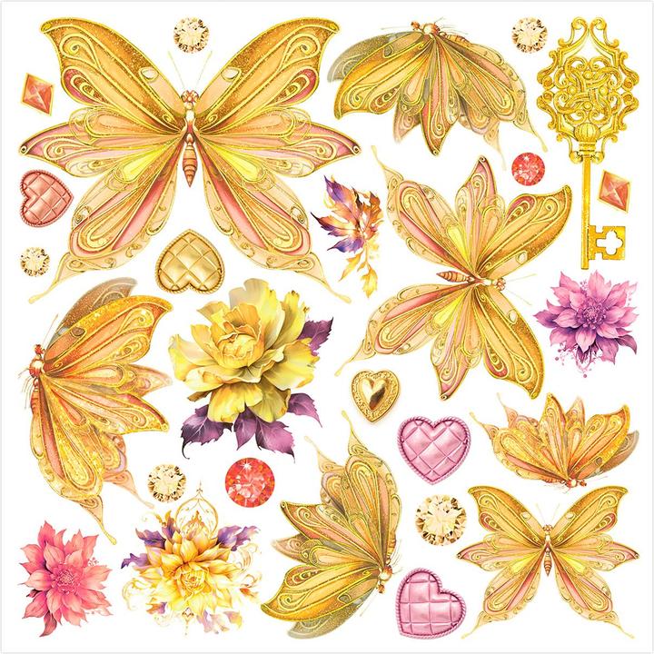 Actual product image Ciao Bella Vellum Paper "Ethereal", 15 x 15 cm, 6 sheets (90 g/m², 6 x)