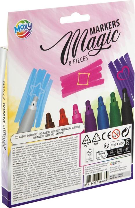 Image du produit ICOM Moxy - 8 marqueurs magiques (150021) (Multicolore, 8 x)