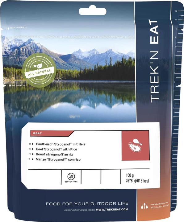 Produktbild Trek'n Eat Rindfleisch Stroganoff mit Reis (160 g)