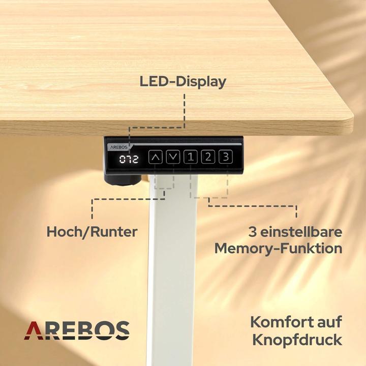 Actual product image Arebos Schreibtisch (180 x 80 x 72 cm)