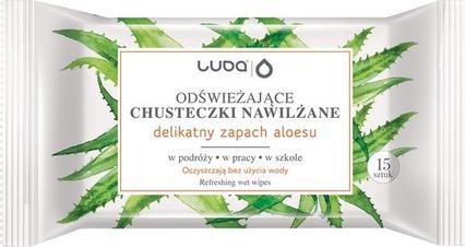 Immagine prodotto Luba Salviette umidificate rinfrescanti all'aloe vera 15 pezzi (Lozione per il lavaggio intimo)