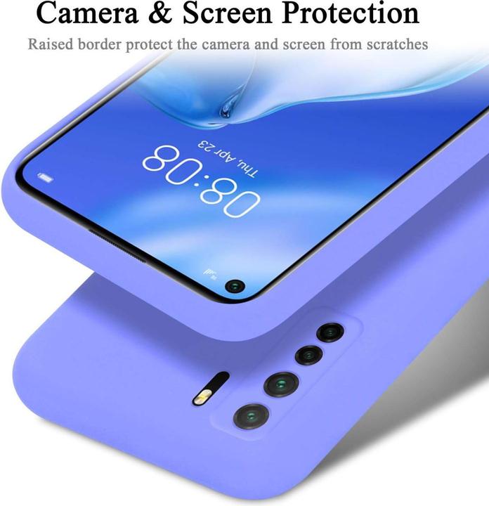 Actual product image Cadorabo Coque pour Huawei P40 LITE 5G / NOVA 7 SE TPU Liquid Silicone Case (Huawei Nova 7 SE, Huawei P40 Lite 5G)
