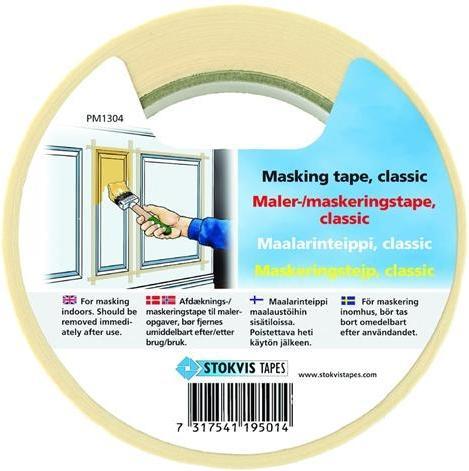 Produktbild Stokvis Tapes Afdaekningstape 25mm x 50m m/label