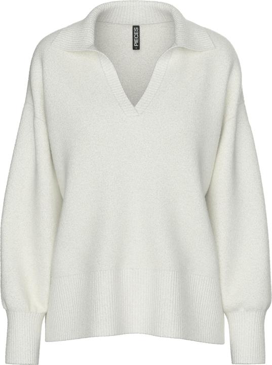 Pieces Pcmalou Ls Polo Knit Noos Bc (XL)