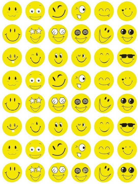 Actual product image TimeTEX TIME TEX commendation stickers 62781 face yellow 288 pieces