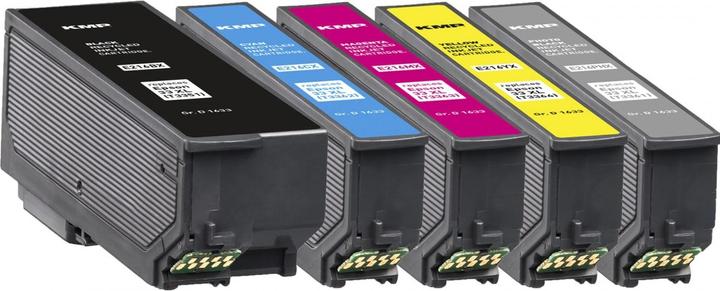 Image du produit KMP E216VX Multipack BK/PBK/CMY compatible avec Epson T 3357 XL (M, CF, PBK, C, Y)