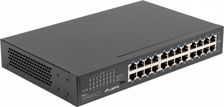 Immagine prodotto Lanberg RSGE-24 Switch di rete Gigabit Ethernet non gestito (10/100/1000) 1U (24 Porti)