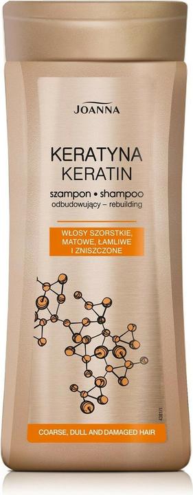 Joanna Keratin Shampoo for Rough and Damaged Hair 200ml (200 ml, Liquid shampoo)