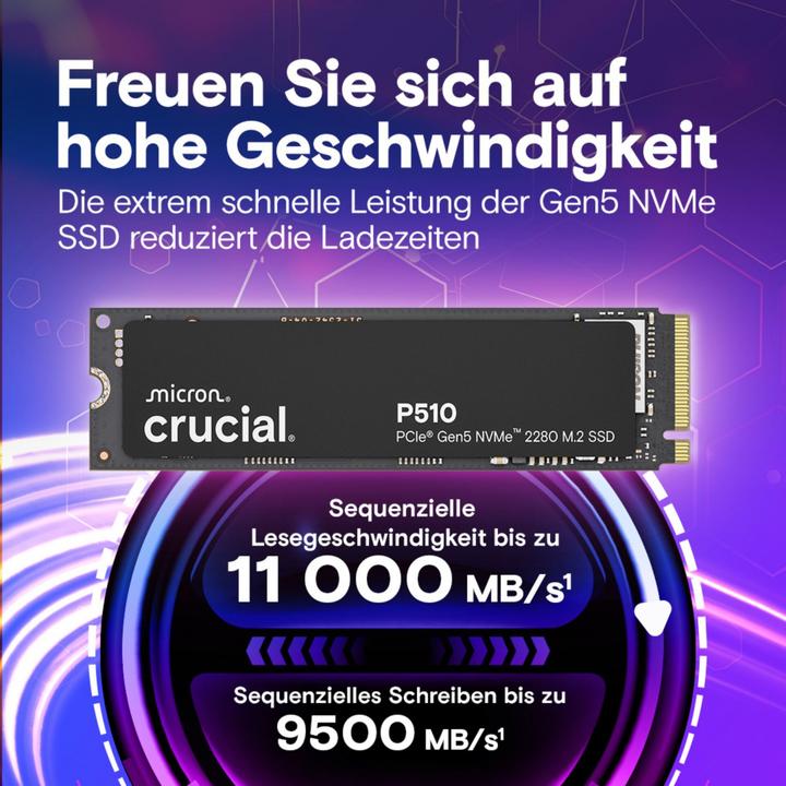 Produktbild Crucial P510 (2000 GB, M.2 2280)