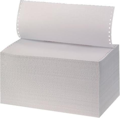 Produktbild Markenlos Computer-Endlospapier DIN A4+ 60 g/m² Glatt Weiss 2000 Blatt (60 g/m², 2000 x, A4+)