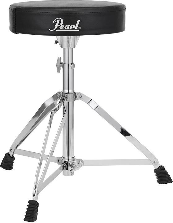 Pearl D-50 Tabouret de batterie à siège rond en vinyle (Siège du batteur)