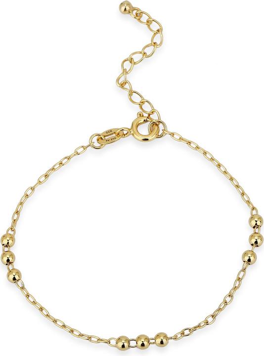Immagine prodotto Leyda Bracciale a forma di palla (19 cm, Argento 925 1 micron placcato oro giallo 18k)