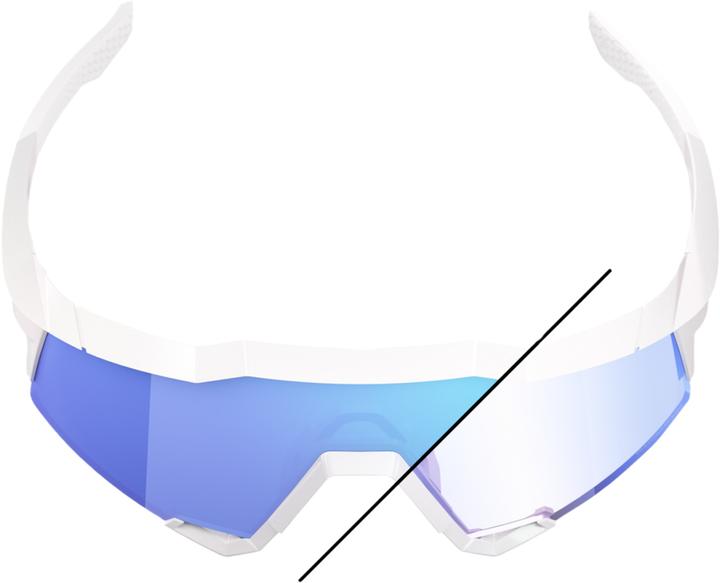 Produktbild 100% SPEEDCRAFT SL LE - Bastille (Weiss, Blue Mirror)