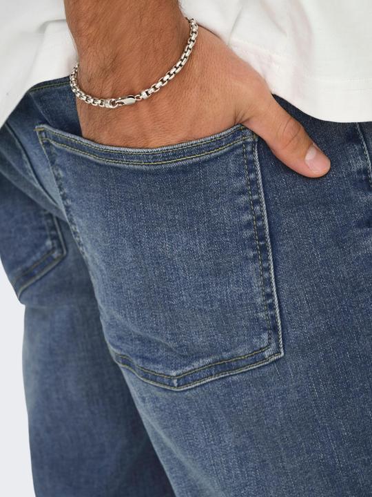 Actual product image Only & Sons ONSWEFT Mittlere Taille Normal geschnitten Jeans Slim Fit Jeans (34)