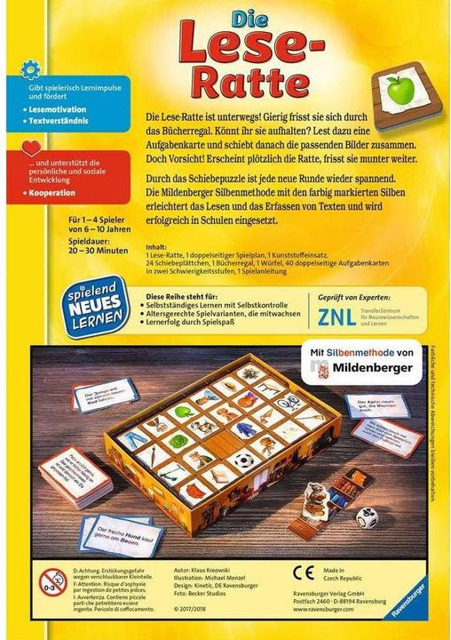 Image du produit Ravensburger Le rat de lecture (Allemand)