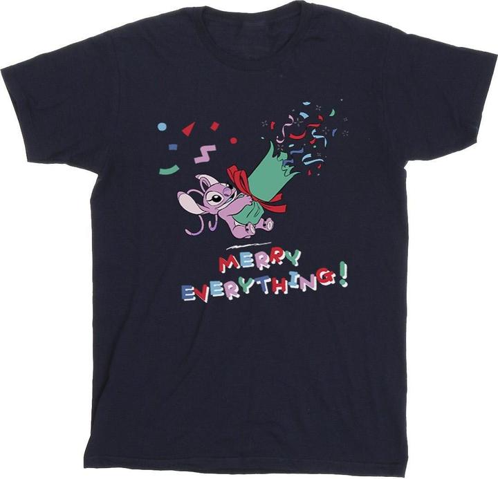 Immagine prodotto Disney Lilo And Stitch Angel Merry Everything Maglietta Uomo (XXL)