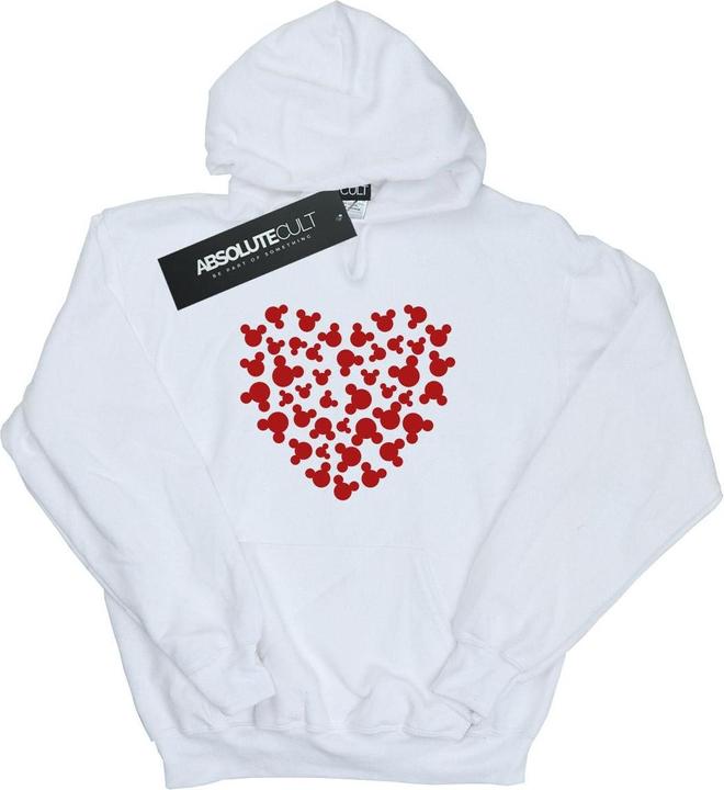 Disney Mickey Mouse Heart Silhouette Kapuzenpullover (XXL)