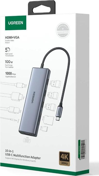 Produktbild Ugreen Hub (USB-C, 10 Ports)