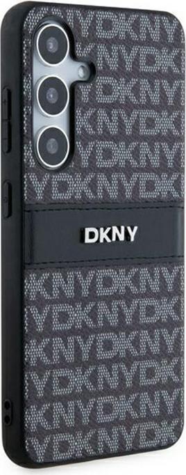 Actual product image DKNY DKHCSPRTHSLK S921 czarny/black hardcase Leather Mono Stripe & Metal Logo (Samsung Galaxy S24)