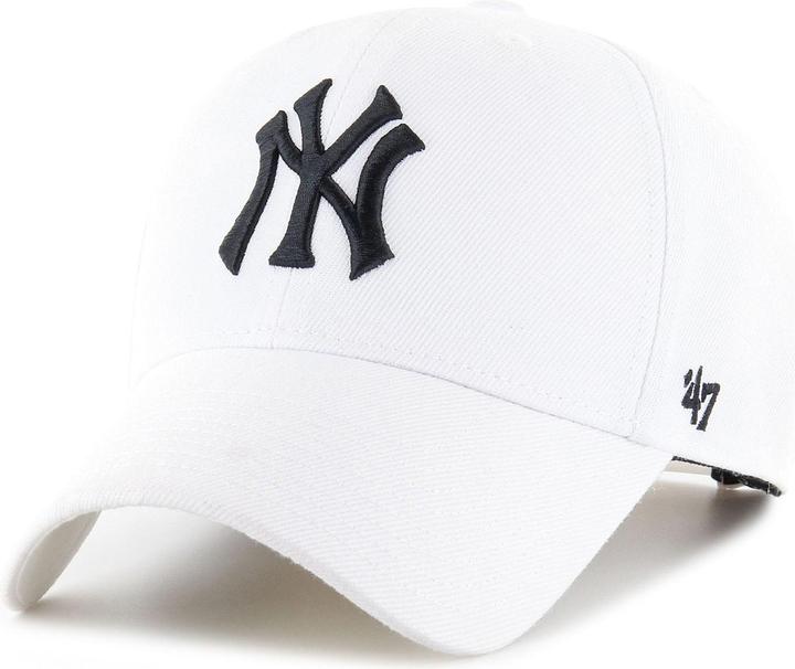 47 Brand Cappellino regolabile - MLB New York Yankees Bianco Nero