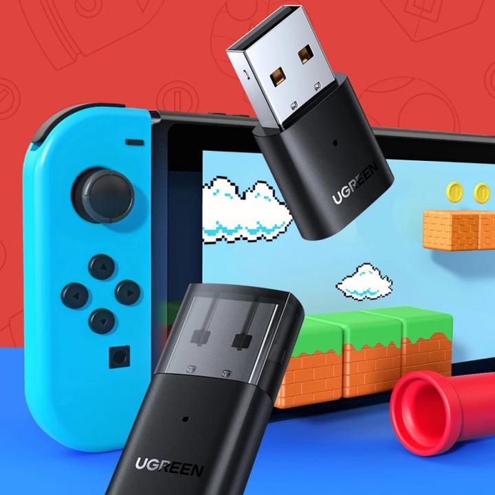 Actual product image Ugreen USB Bluetooth 5.0 Transmitter for Nintendo Switch, PC, Laptop (Channels)