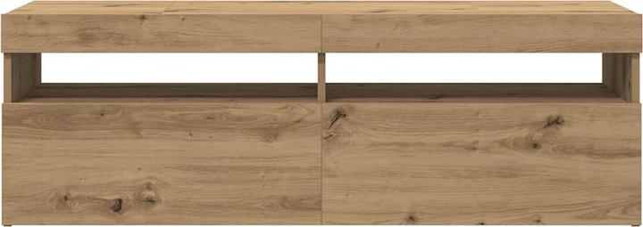 Actual product image VidaXL TV Schrank Lowboard Fernsehschrank Fernsehtisch mit LED Artisan-Eiche (120 x 35 x 40 cm)