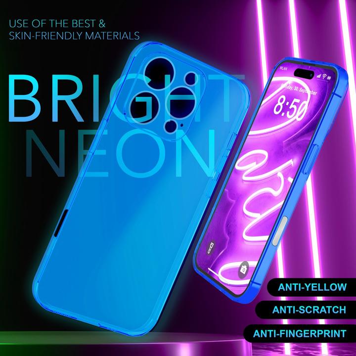 Immagine prodotto Nalia Copertura in silicone trasparente al neon (Apple iPhone 16 Pro Max)
