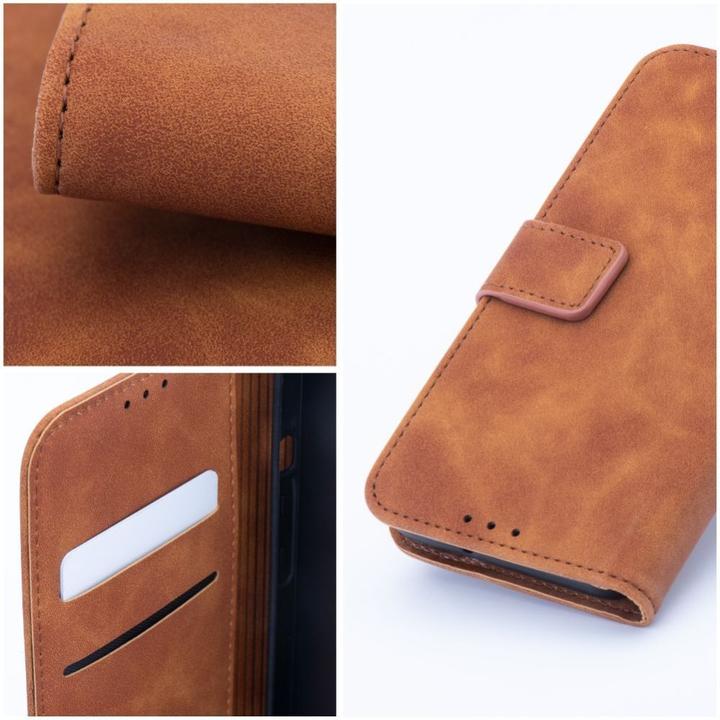 Actual product image Forcell Back panel cover OEM TENDER Book Case for SAMSUNG A13 5G / A04S brown (Samsung Galaxy A04S, Samsung Galaxy A13 5G)