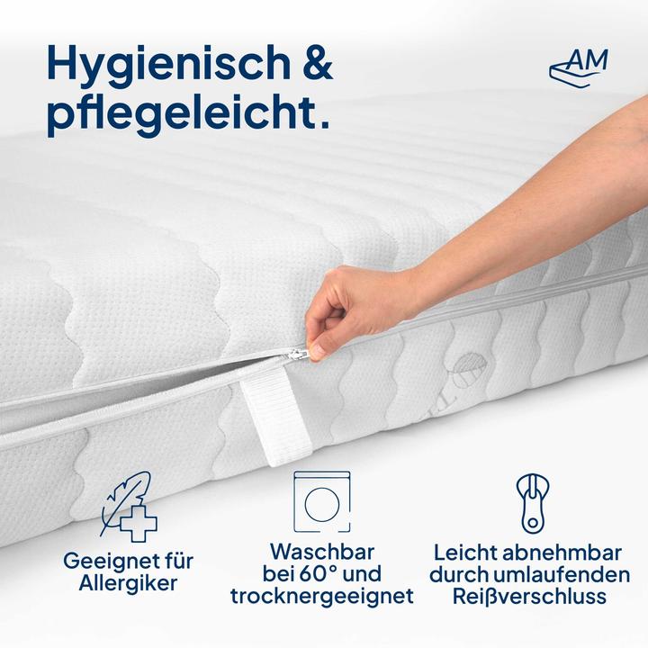 Image du produit AM Qualitätsmatratzen Housse de Matelas Tencel (200 x 90 cm)