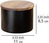 Actual product image Wenko Storage Jar Mio black (0.70 l)
