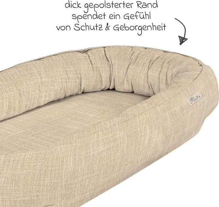 Actual product image Alvi Babynestchen & Bettschlangen Schlummer-Nestchen - Slub Muslin