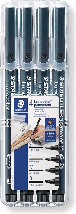 Produktbild Staedtler Permanent (Schwarz, 2.50 mm, 4 x)